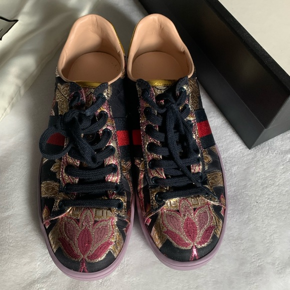 Gucci Multi Color Sneakers Size 37 - Picture 3 of 9
